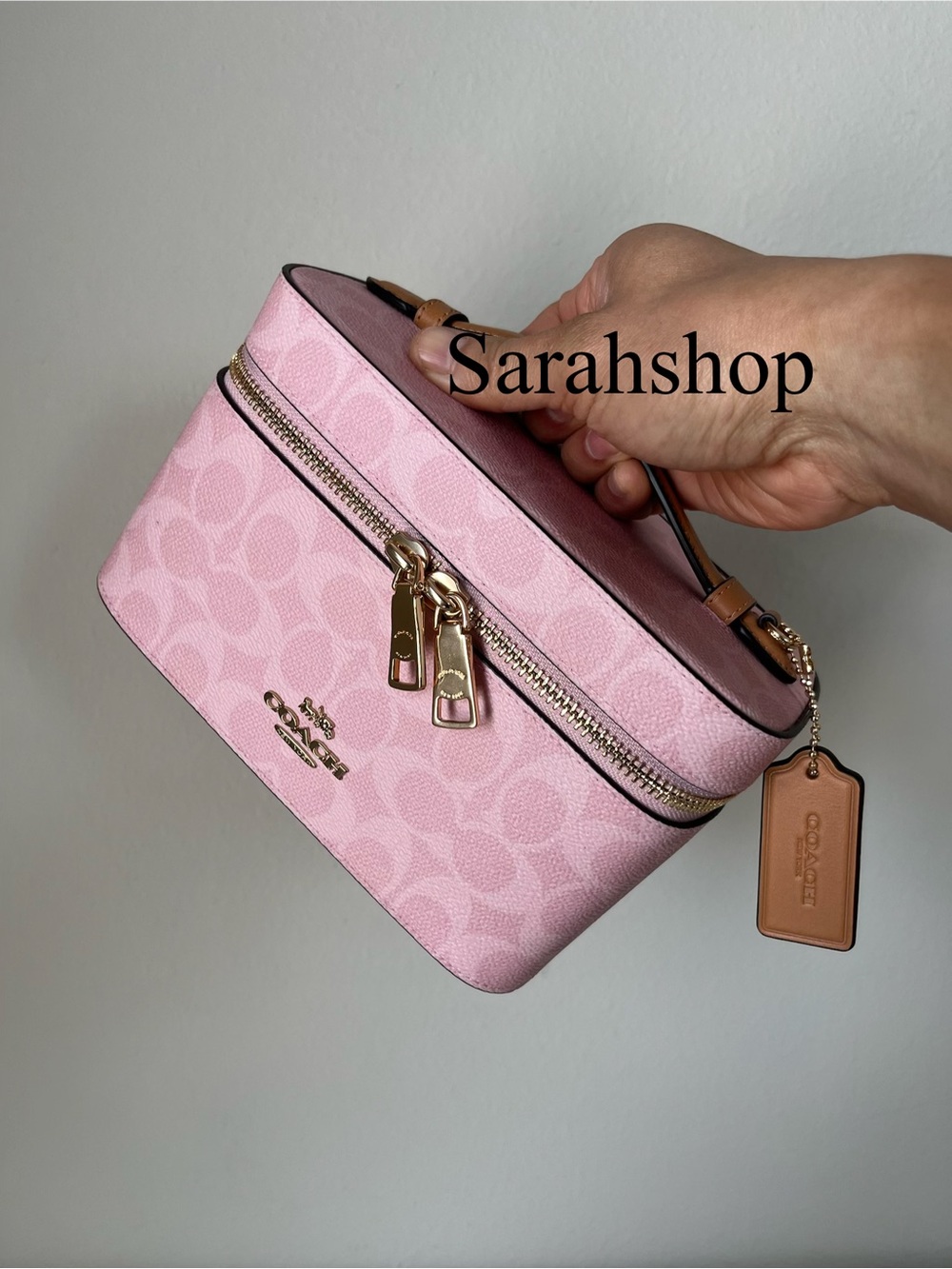 ✅Coach Cosmetic Case In Signature Canvas - Picture 5 of 10